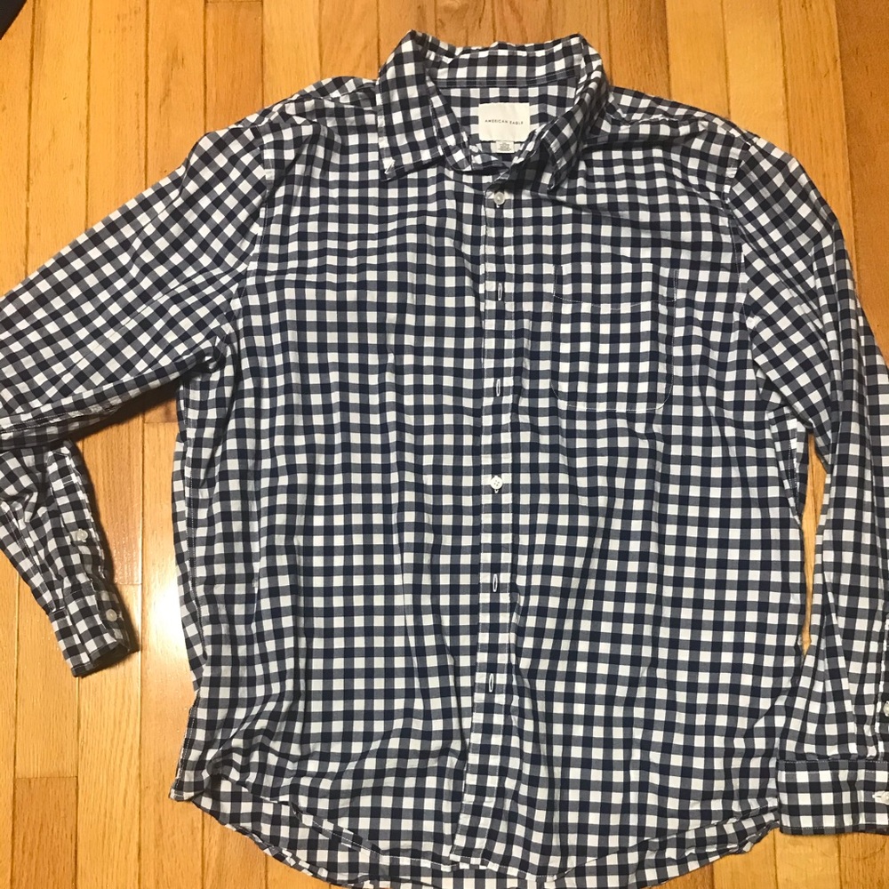 AMERICAN EAGLE FLANNEL SHIRT MENS XXL LONG SLEEVE